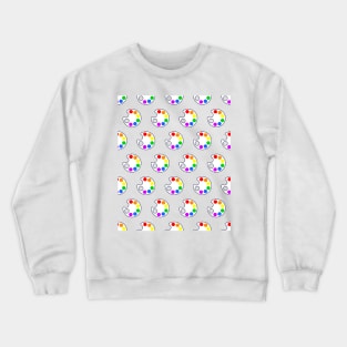 Abstract palette pattern Crewneck Sweatshirt